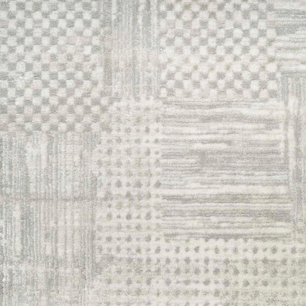 Nourison Glitz GLZ09 Silver and Grey 9&#39; x 12&#39; Area Rug, , large