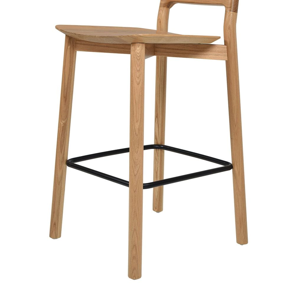 Jennifer Taylor Home Sven 26.5" Counter Stool in Natural Blonde and Black, , large