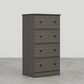 Lemoore Essential 43" 4-Drawer Chest in Storm Grey, , large