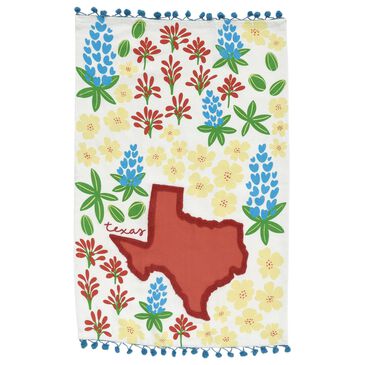 One Hundred 80 Degrees 18" x 28" Texas Bloom Dish Towel in Red, , large