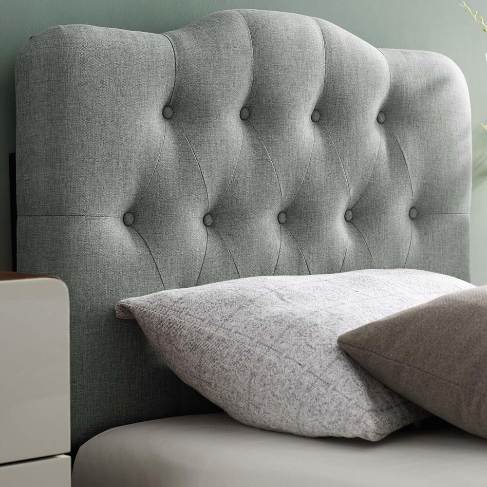 Modway Annabel Upholstered Fabric Queen Headboard in Navy, , large