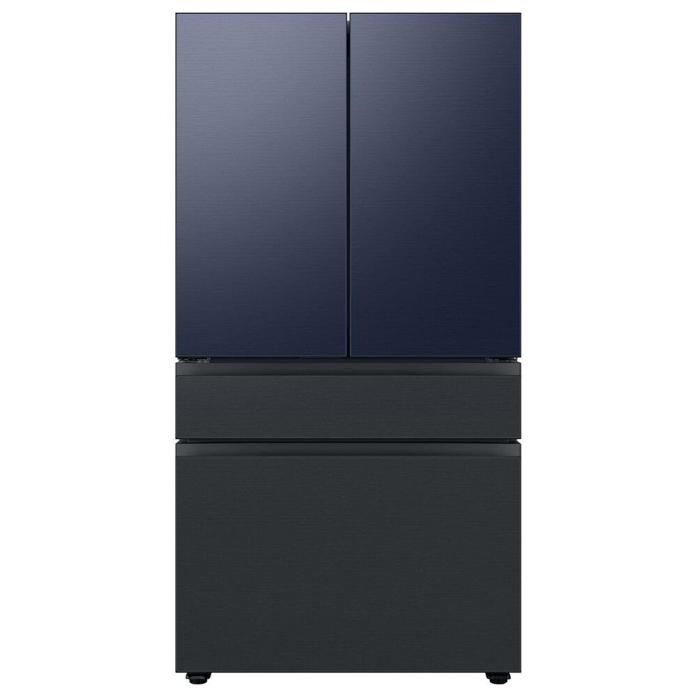 Samsung Bespoke Bespoke 4-Door French Door Refrigerator Middle Panel in Matte Black Steel, , large