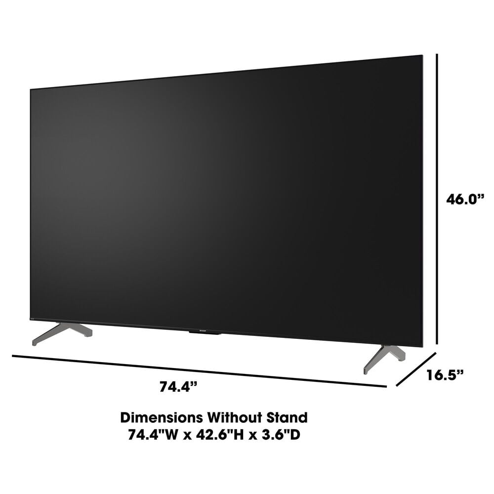 Sharp 85&quot; Class AQUOS QLED 4K Ultra HD Smart Xumo TV, , large
