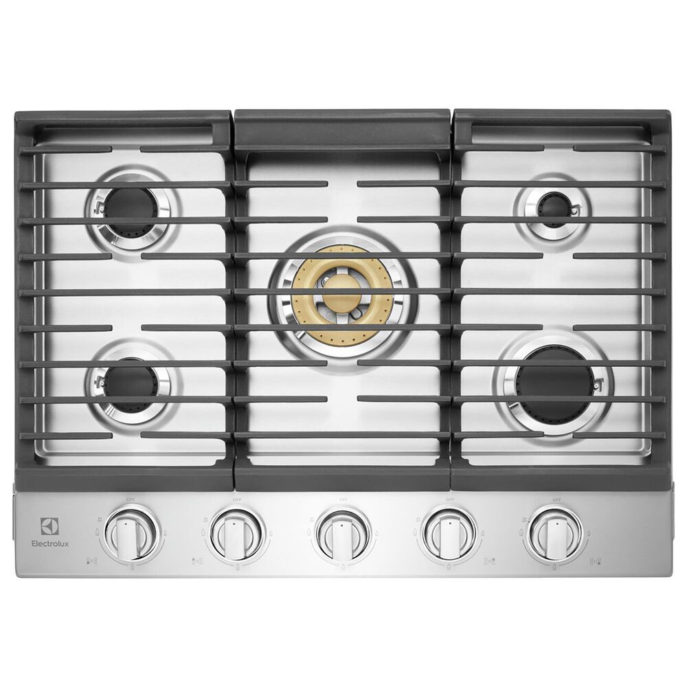 Electrolux 30"" Gas Cooktop with Griddle in Stainless Steel, , large