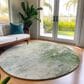 Dalyn Rug Company Bresca 8" Round Aloe Indoor/Outdoor Area Rug, , large