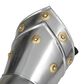 Maple and Jade 2-Piece Replica Medieval Decorative Armor Gloves Set in Polished Silver and Gold, , large