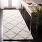 Safavieh Parma Shag PMA515A 2"3" x 7" Cream and Grey Runner, , large