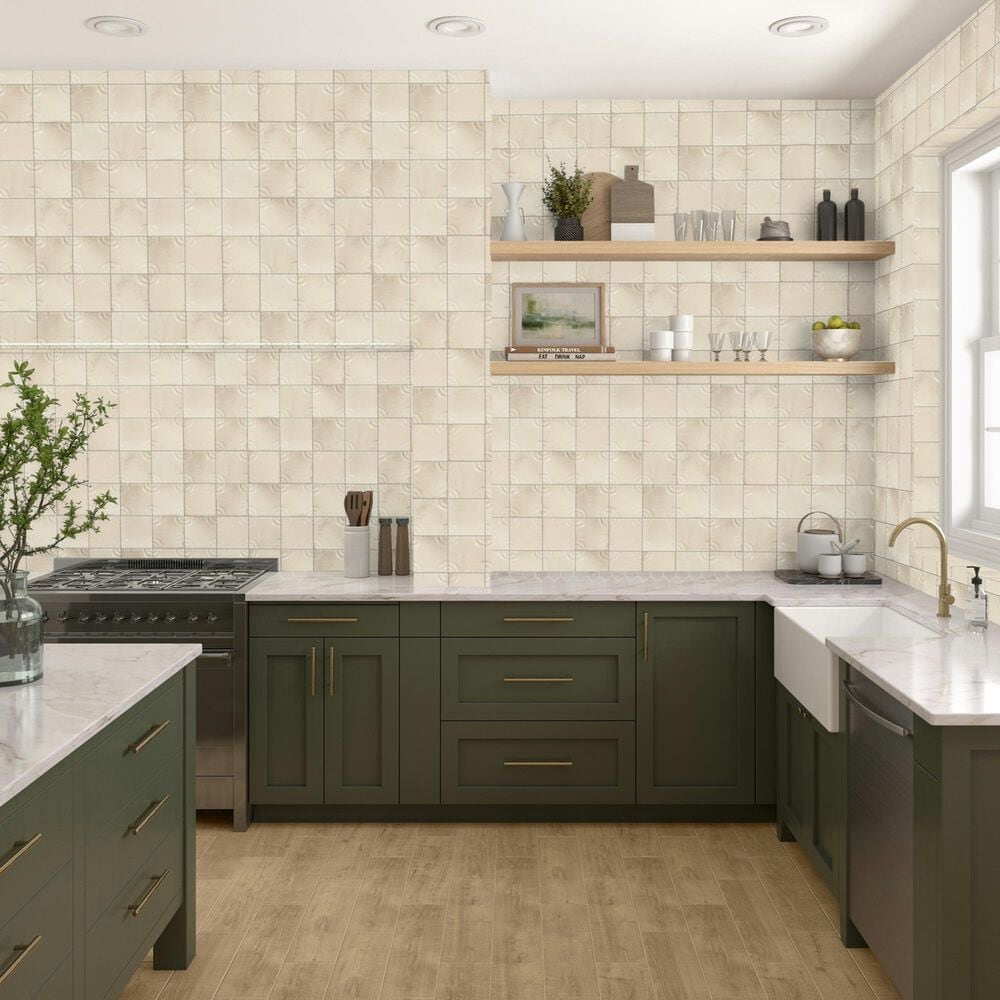 Dal-Tile Relicca Unbound 4" x 4" Square Circle Ceramic Tile, , large
