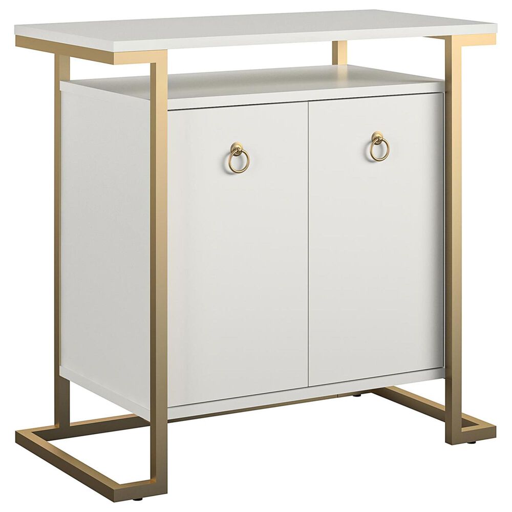 DHP Camila Bar Cabinet in White, , large