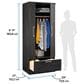 Sauder HomePlus Wardrobe Storage Cabinet in Raven Oak, , large