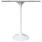 Leisuremod Verve 36" Round Bar Height Dining Table with Sintered Stone Top in White - Table Only, , large