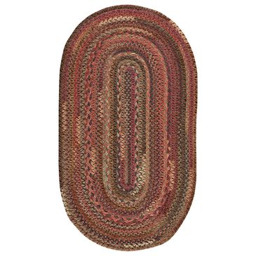 Capel Bayview 0036-560 2" x 3" Oval Cinnabar Area Rug, , large