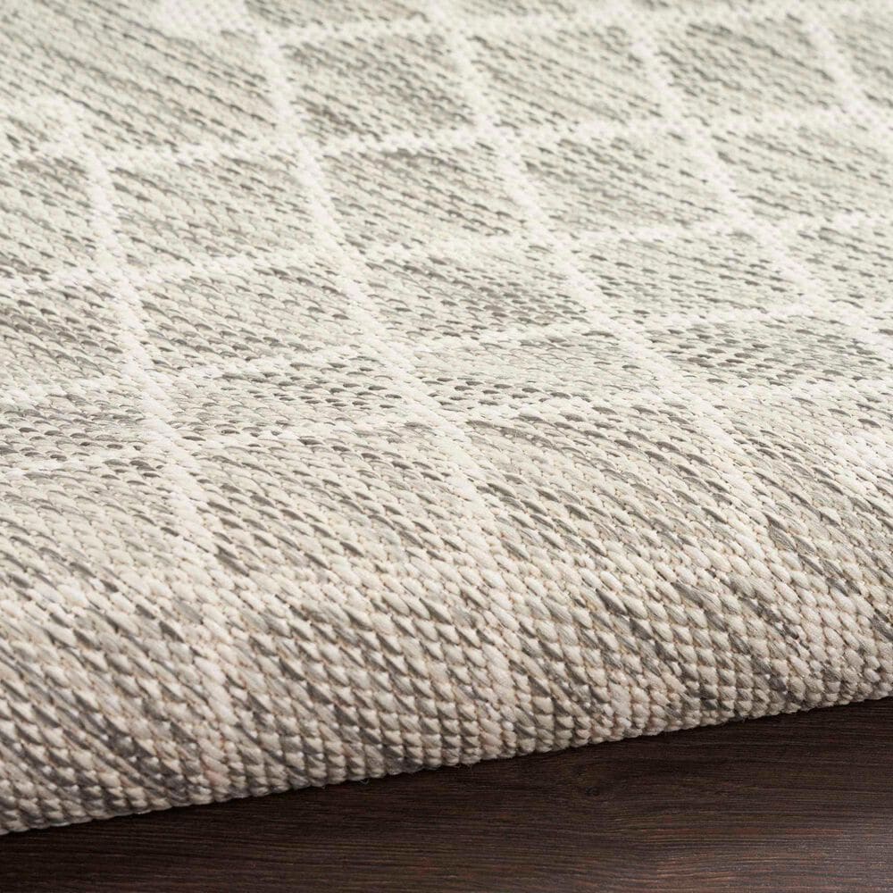 Nourison Positano Southwestern Light Grey 5&#39; x 7&#39; Indoor/Outdoor Area Rug, , large