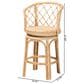 Baxton Studio Ayu Swivel Counter Stool in Light Honey, , large