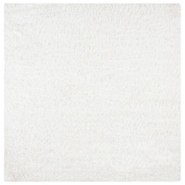 Safavieh August Shag 6"7" Square White Area Rug, , large