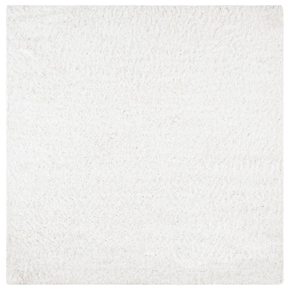 Safavieh August Shag 6"7" Square White Area Rug, , large