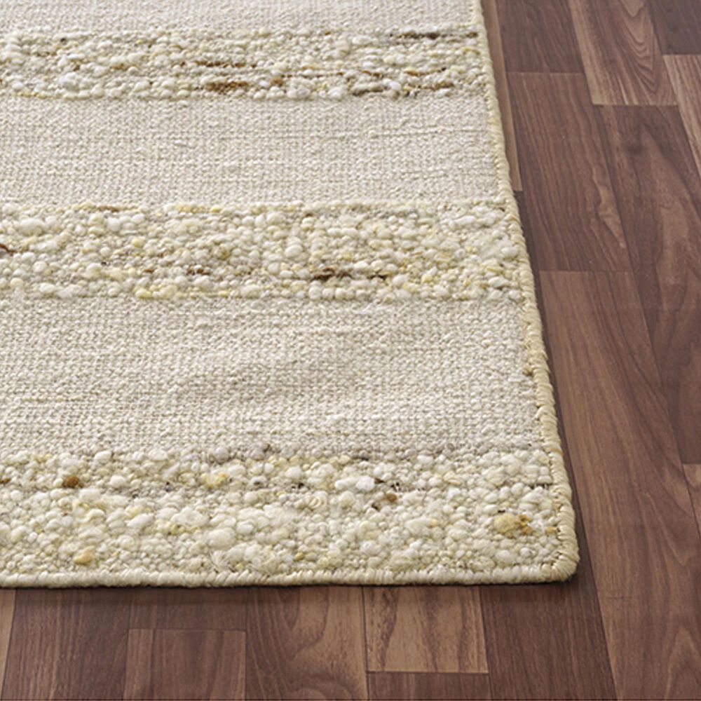 L&amp;R Resources Geoblend 5&#39; x 7&#39;9&quot; White and Beige Area Rug, , large