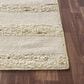 L&R Resources Geoblend 5" x 7"9" White and Beige Area Rug, , large