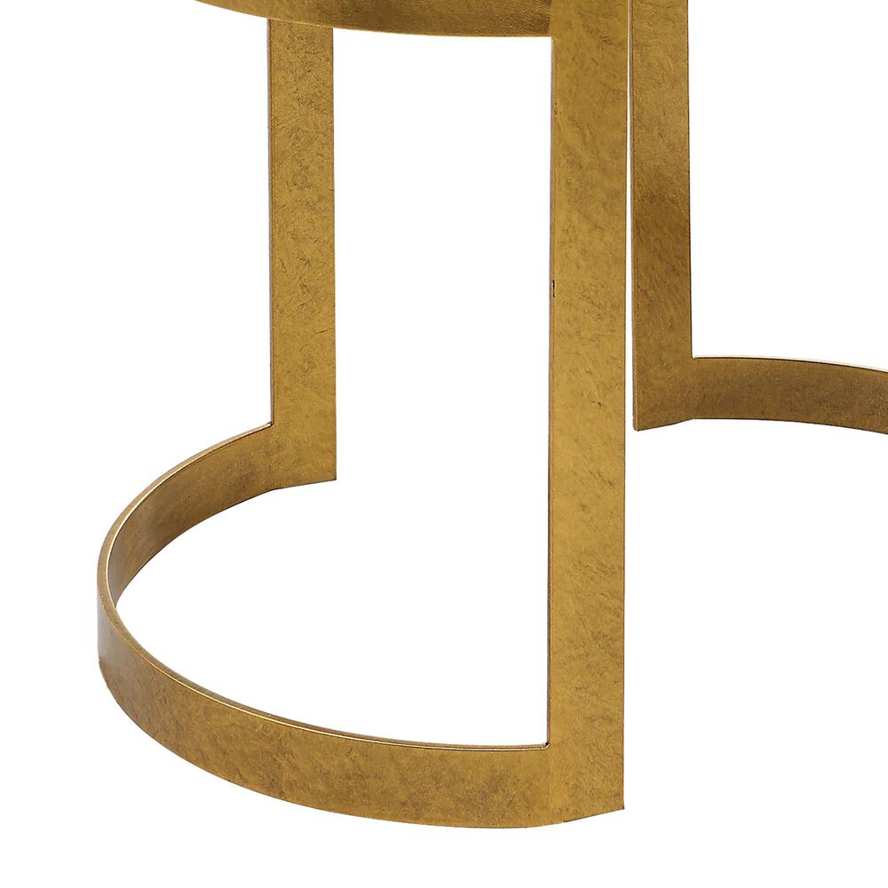 Uttermost Infinity Accent Stool in Gold, , large