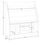 RiverRidge Home 3-Cubby Kid Book Rack with 2-Coral Bin in White, , large