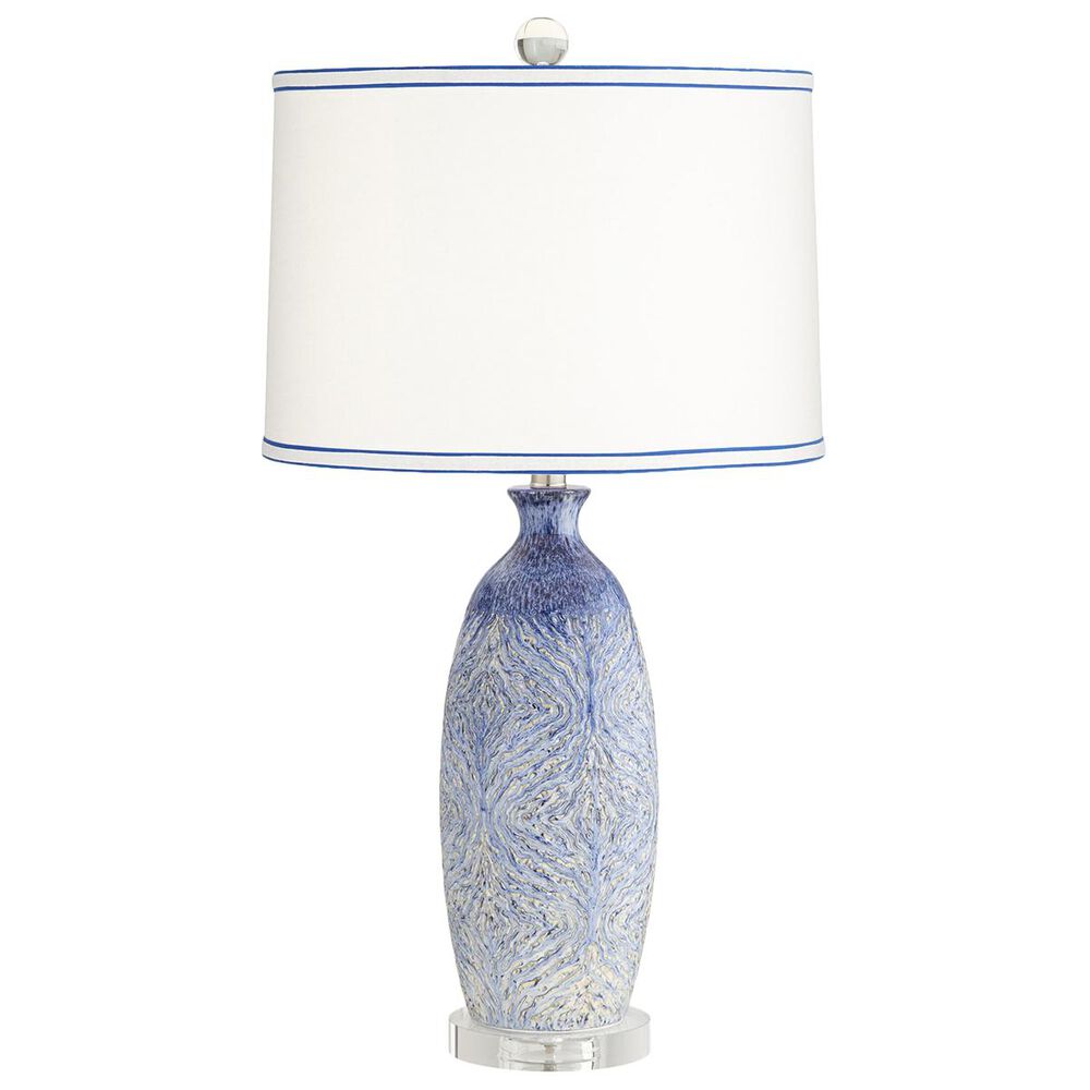 Pacific Coast Lighting Halsted Table Lamp in Blue-Decorated, , large