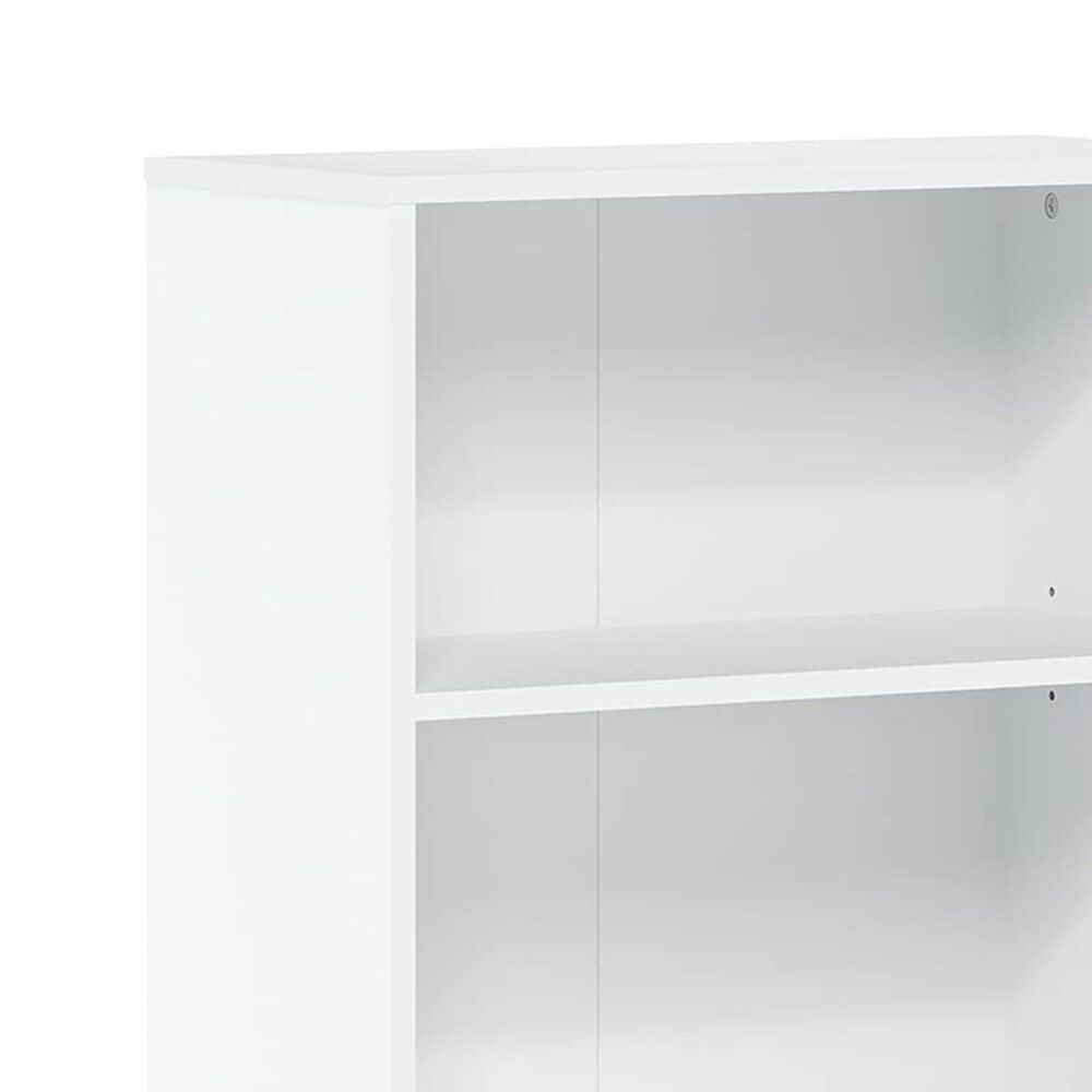 HOMLUX 4-Tier Open Shelf Display Bookcase in White, , large