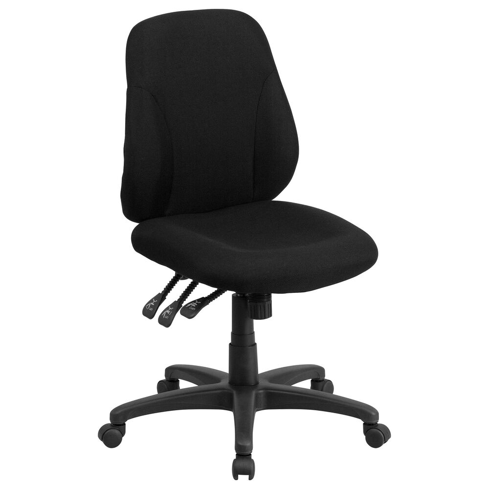 Flash Furniture Swivel Task Chair in Black, , large