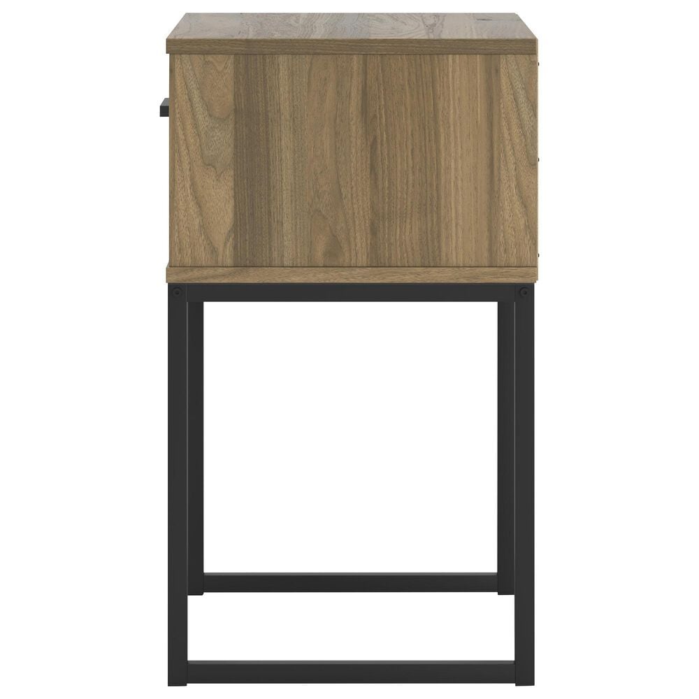 Ashley Deanlow 1-Drawer Nightstand in Honey Brown and Dark Pewter, , large