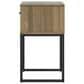Ashley Deanlow 1-Drawer Nightstand in Honey Brown and Dark Pewter, , large