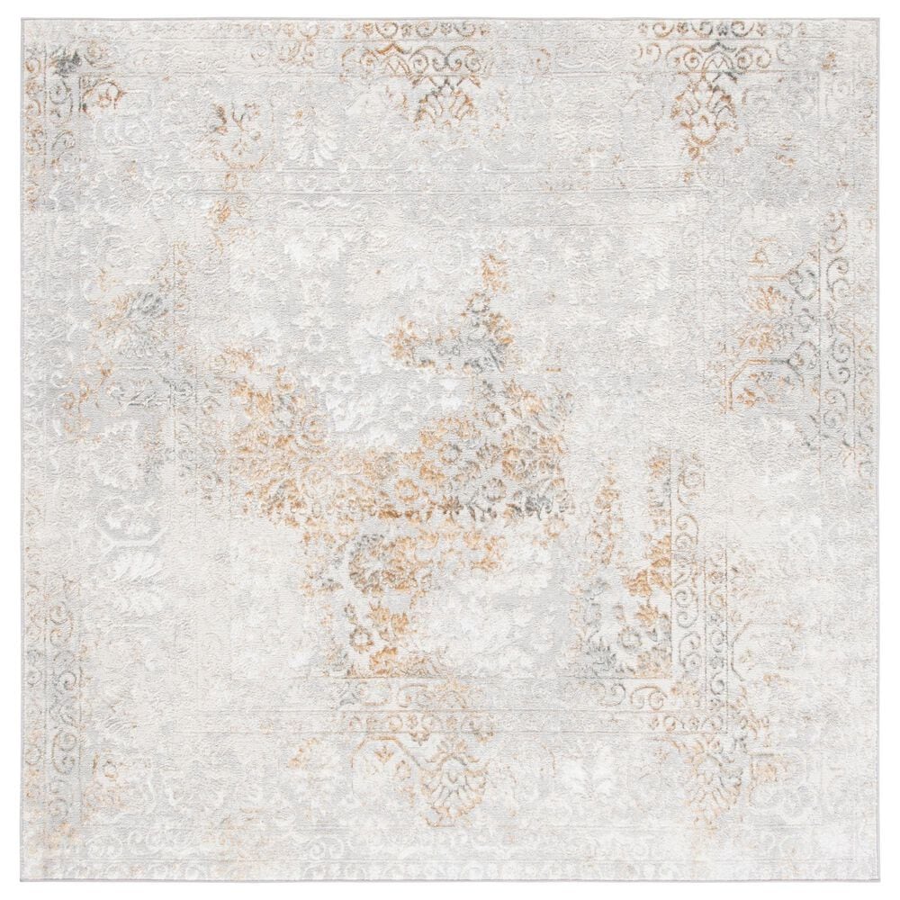 Safavieh Orchard ORC684 6"7" Square Grey and Gold Area Rug, , large