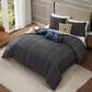 Bebejan English Manor 5-Piece Queen Reversible Comforter Set in Steel Blue, Soft Beige and Creamy Ivory, , large