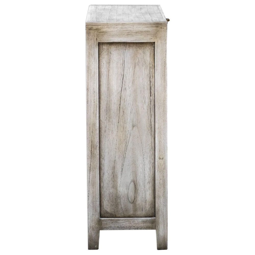 Uttermost Catori Console Cabinet In Distressed Light Grey, , large