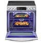 LG 6.3 Cu. Ft. Smart Wi-Fi Enabled ProBake Convection InstaView Slide-In Electric Range with Air Fry and Glass Cooktop in Stainless Steel, , large