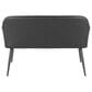 Lumisource Daniella Upholstered Bench in Black, , large