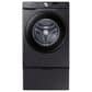 Samsung 4.5 Cu. Ft. Front Load Washer and 7.5 Cu. Ft. Electric Dryer Laundry Pair in Black, , large