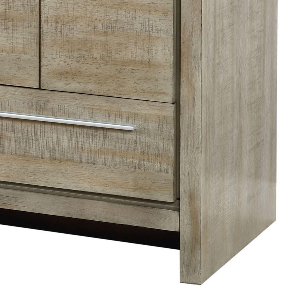 Lexora Home Lafarre 30&quot; Single Bathroom Vanity in Rustic Acacia with 2 cm White Cultured Marble Top and Rectangular Sink, , large