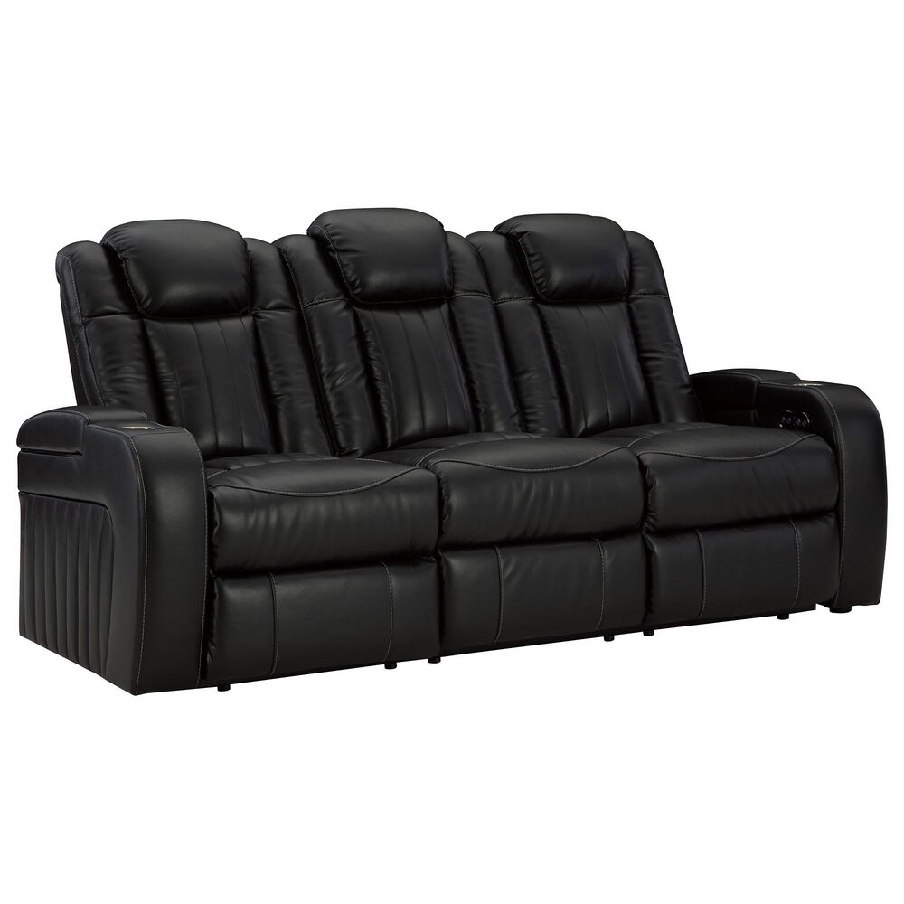 Ashley Caveman Den 2-Piece Power Reclining Living Room Set in Midnight, , large