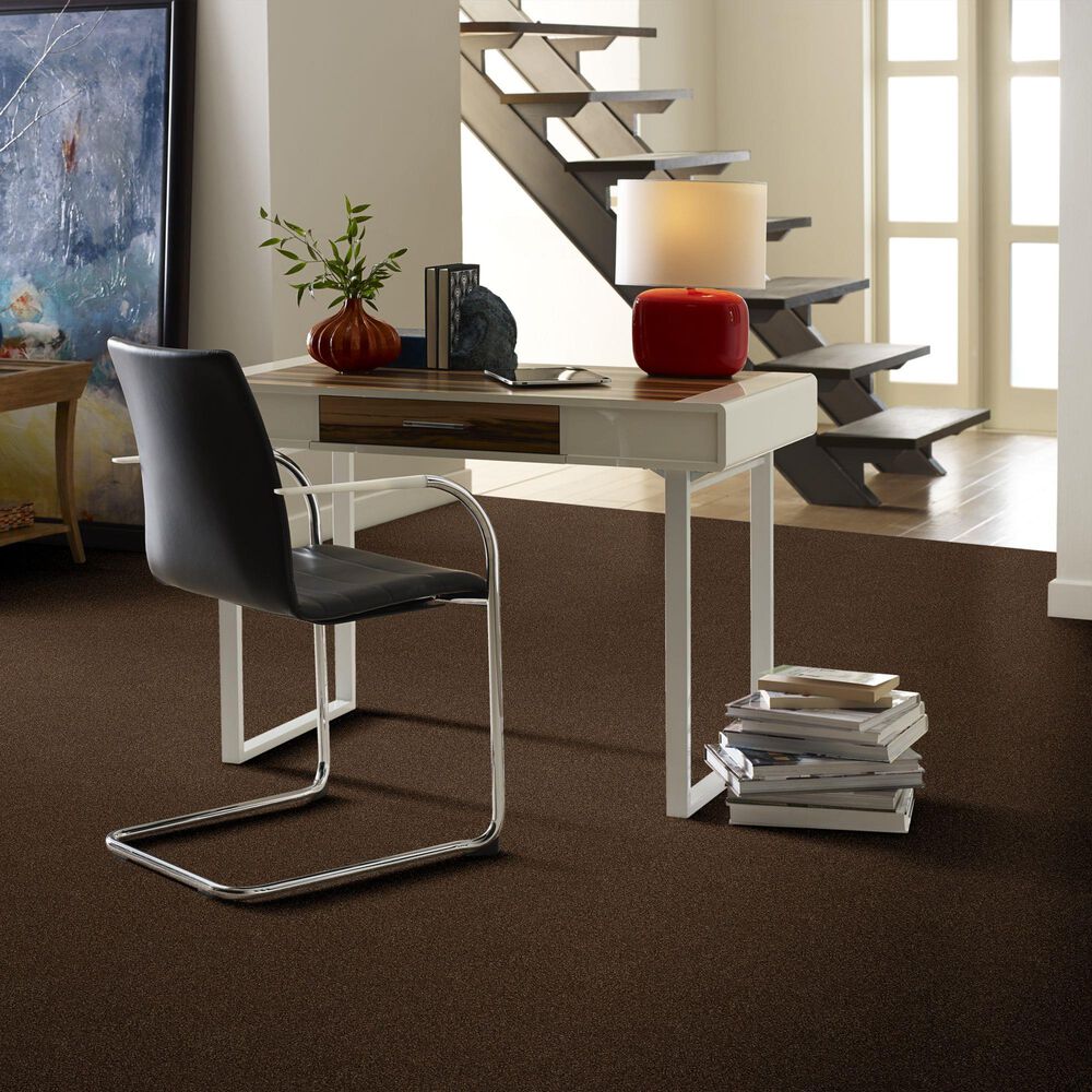 Shaw Find Your Comfort NS Blue Carpet in Chocolate Treat, , large