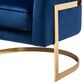 Baxton Studio Tomasso Lounge Chair in Blue, , large