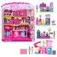 Barbie Mini Barbie Land Dreamhouse Playset with Dolls and Accessories in Multicolor, , large