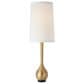 Global Views Bulb Vase Table Lamp in Antique Brass and Black, , large