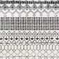 Safavieh Tulum TUL229B 12" x 15" Ivory and Black Area Rug, , large