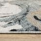 Oriental Weavers Echo ECH07 Blue and Ivory 9"10" x 12"10" Area Rug, , large