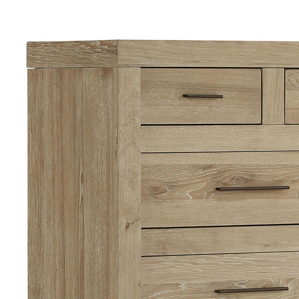 Riva Ridge Modern Loft Chesser and Mirror in Khaki, , large