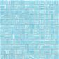 Emser Swirl Sky 1" x 1" Square on 12" x 12" Glass Mosaic Sheet, , large