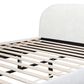 Jennifer Taylor Home Archie Puffy Grounded Queen Upholstered Platform Bed in Almond White, , large