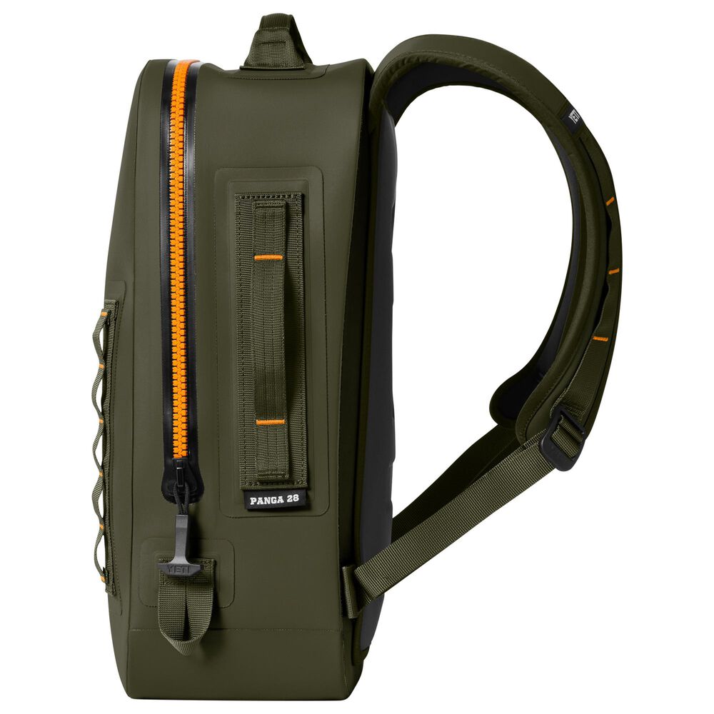 YETI Panga 28L Waterproof Backpack in Olive and King Crab Orange, , large