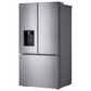 LG 25.5 Cu. Ft. 3-Door French Door Refrigerator with Ice and Water Dispenser in Noble Steel, , large