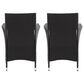 CorLiving Parksville Patio Dining Chair in Black and Ash Gray (Set of 2), , large