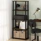 HOMLUX 5-Tier Display Rack in Amber Pine and Black, , large